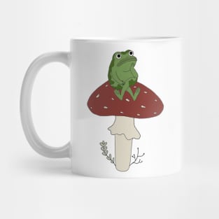 Over the Garden Wall frog on mushroom Mug